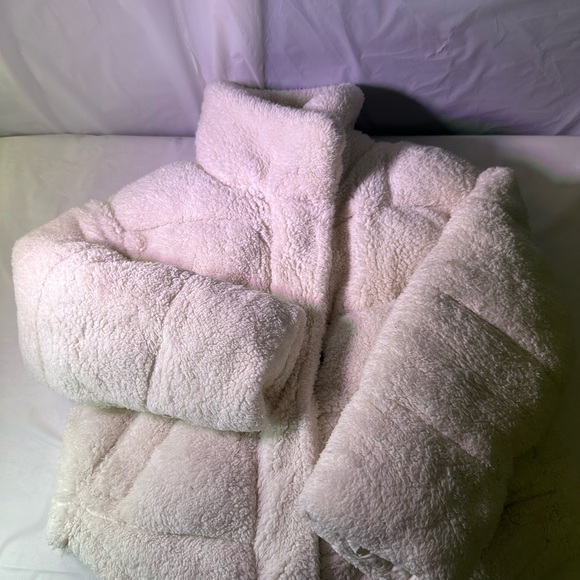 Fashion Nova Cream Fleece Jacket - Picture 7 of 7